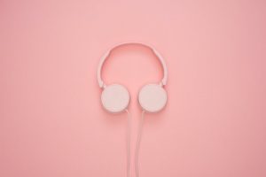 white headphones